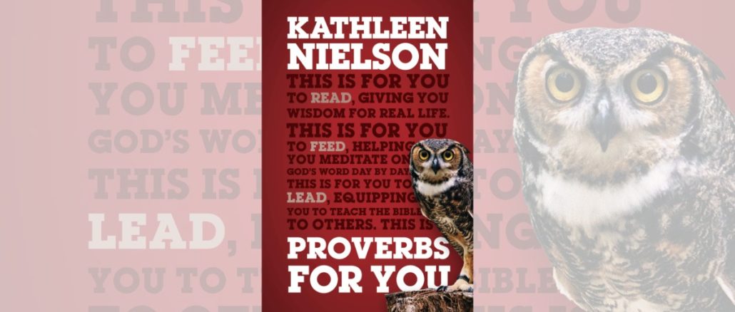 Proverbs for You Kathleen Nielson