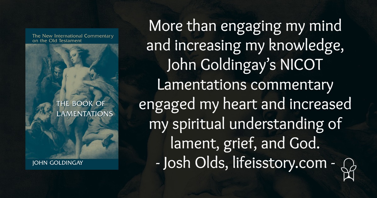 The Book of Lamentations NICOT John Goldingay